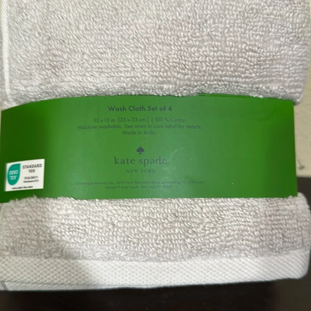 NWT Kate Spade 4 pack washcloths